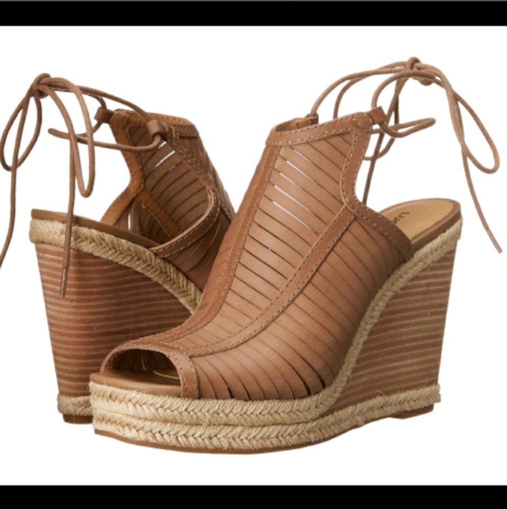 Lucky Brand Laceey Ankle Strap Wedges